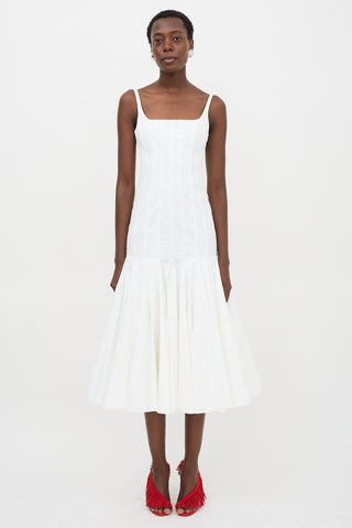 Jacquemus Poplin Agave Midi Dress