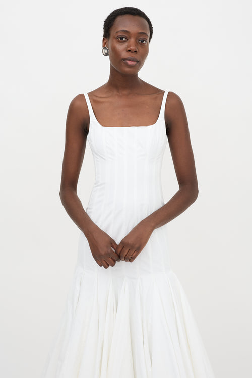 Jacquemus Poplin Agave Midi Dress