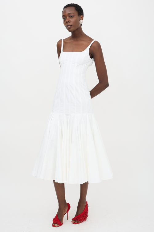 Jacquemus Poplin Agave Midi Dress