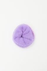 Jacquemus Purple Faux Fur LeChouChou Scrunchie