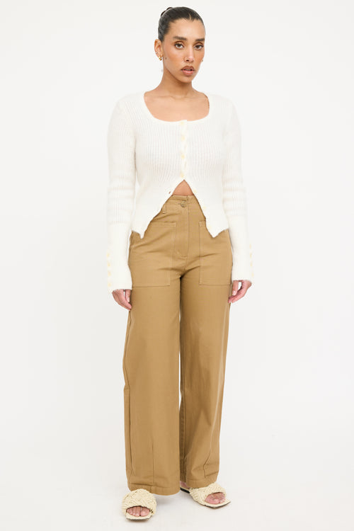 Jacquemus Ribbed Knit Cardigan