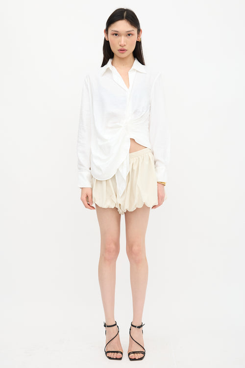Jacquemus Ruched La Chemise Bahia Shirt