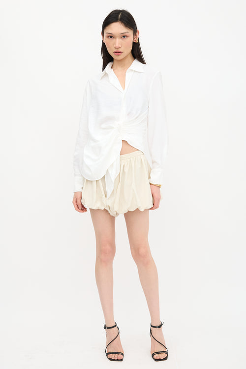 Jacquemus Ruched La Chemise Bahia Shirt