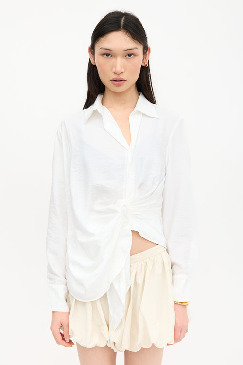 Jacquemus Ruched La Chemise Bahia Shirt