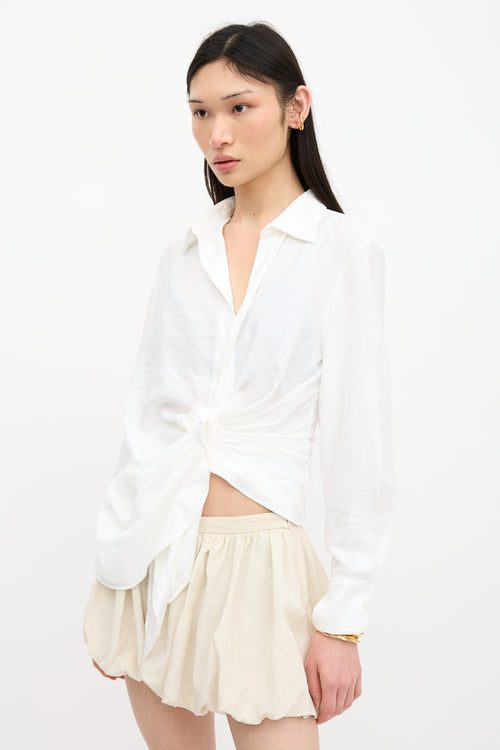 Jacquemus Ruched La Chemise Bahia Shirt