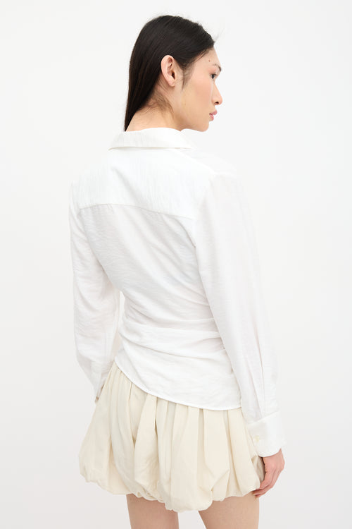 Jacquemus Ruched La Chemise Bahia Shirt