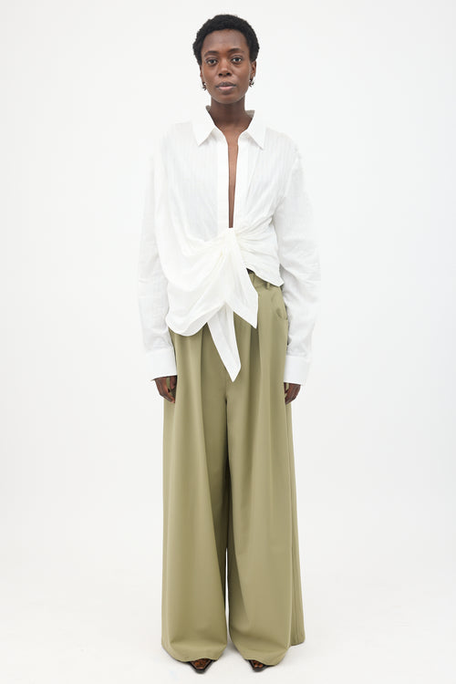 Jacquemus Ruched La Chemise Bahia Shirt