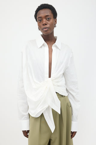 Jacquemus Ruched La Chemise Bahia Shirt