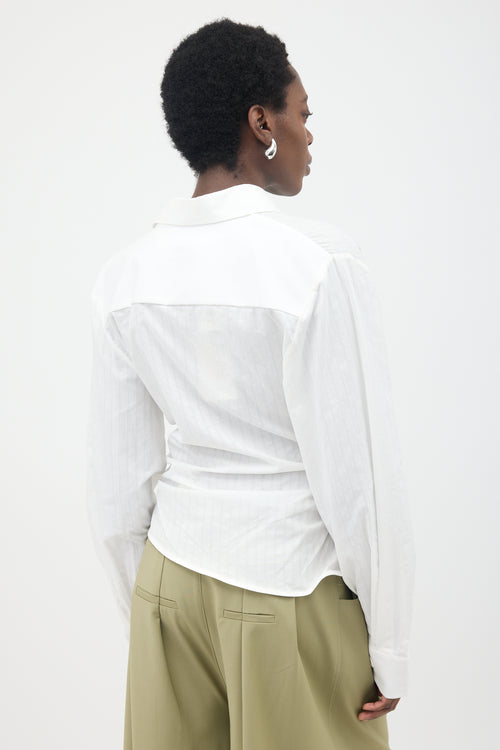 Jacquemus Ruched La Chemise Bahia Shirt