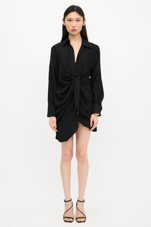 Jacquemus Ruched La Robe Bahia Dress