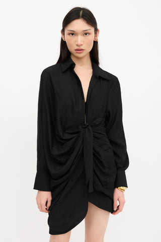 Jacquemus Ruched La Robe Bahia Dress