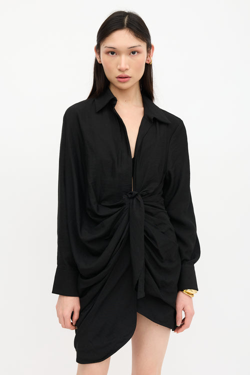 Jacquemus Ruched La Robe Bahia Dress