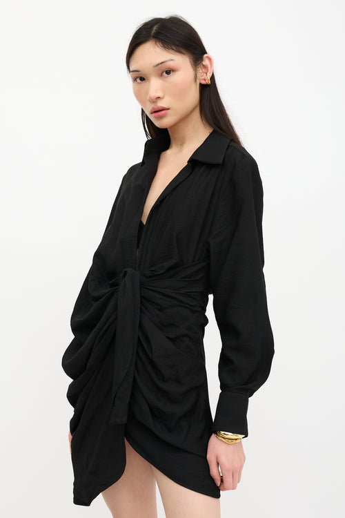 Jacquemus Ruched La Robe Bahia Dress