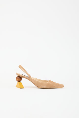 Jacquemus Suede Sao Slingback Heel
