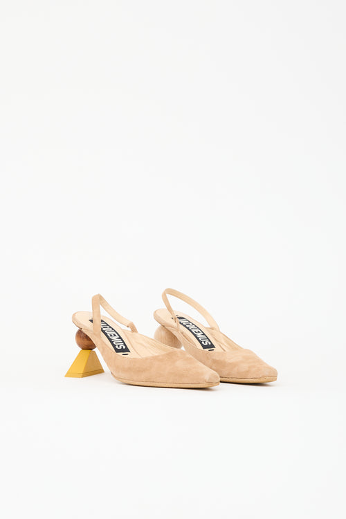 Jacquemus Suede Sao Slingback Heel