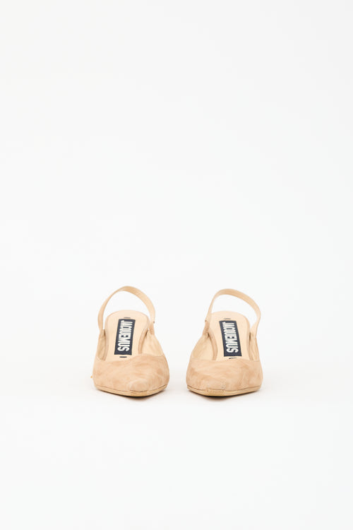 Jacquemus Suede Sao Slingback Heel