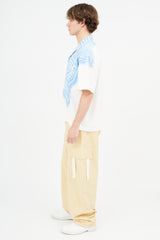 Jacquemus White & Blue La Chemise Jean Shirt