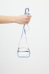 Jacquemus White & Blue Leather Le Nani Crossbody Bag
