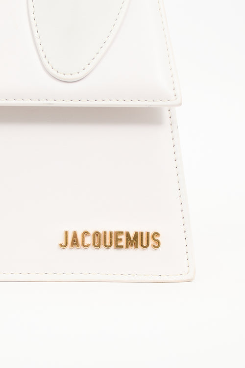 Jacquemus White Leather Le Grand Chiquito Bag