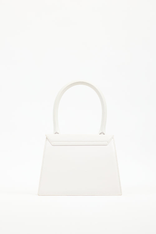 Jacquemus White Leather Le Grand Chiquito Bag