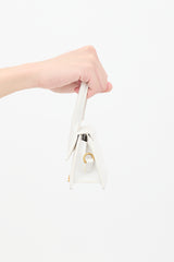 Jacquemus White Leather Le Chiquito Crossbody Bag
