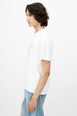 Jacquemus White & Multicolour Bonne Nuit Embroidered T-Shirt