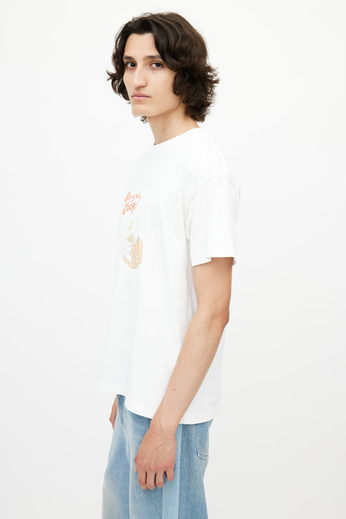 Jacquemus White & Multicolour On Y Va Embroidered T-Shirt