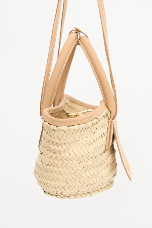 Jacquemus Woven Small Soli Bucket Bag
