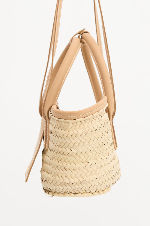 Jacquemus Woven Small Soli Bucket Bag
