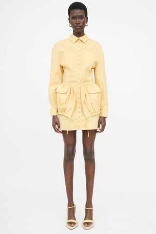 Jacquemus La Robe Cueilette Drawstring Dress