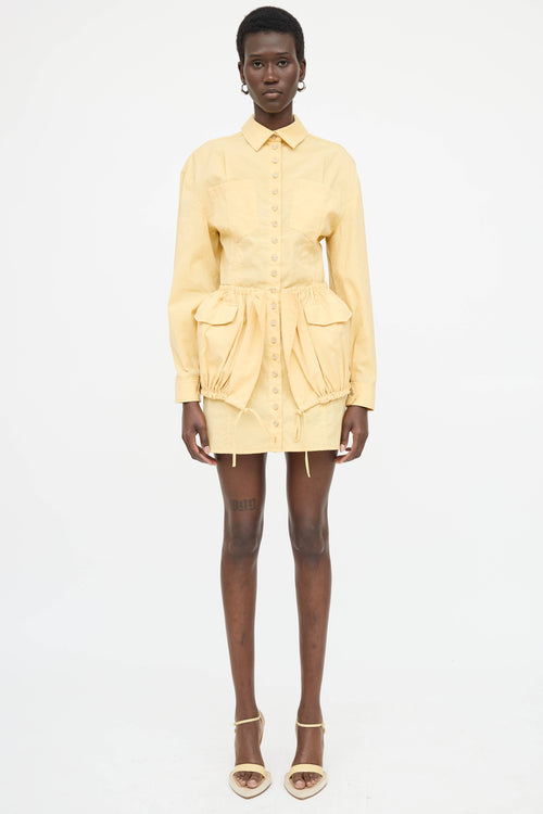 Jacquemus La Robe Cueilette Drawstring Dress