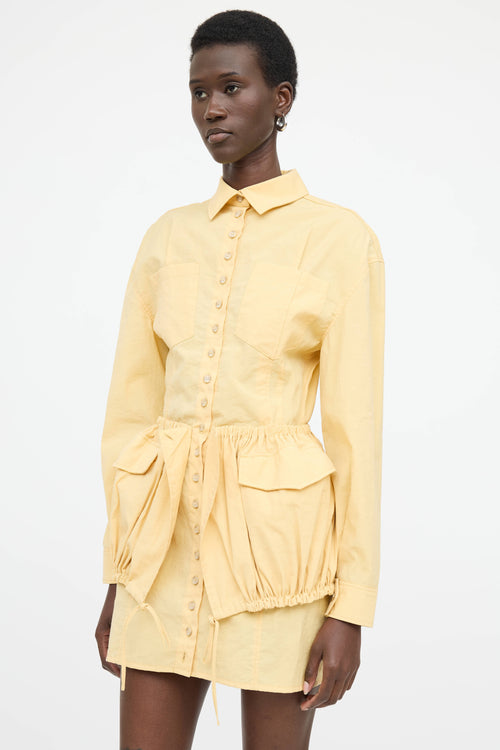 Jacquemus La Robe Cueilette Drawstring Dress