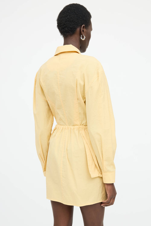 Jacquemus La Robe Cueilette Drawstring Dress