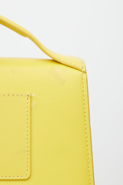 Jacquemus Yellow Le Bambino Leather Bag