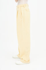 Jacquemus Yellow Wide Leg Trouser