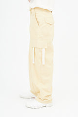 Jacquemus Yellow Alzu Wide Leg Cargo Pant