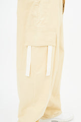 Jacquemus Yellow Alzu Wide Leg Cargo Pant