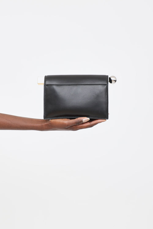 Jacquemus Leather The Rond Carré Clutch