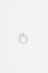 James Allen 14K White Gold Pear Diamond Bezel Ring