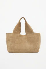 James Perse Suede Tote Top Handle Bag