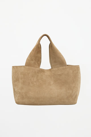 James Perse Suede Tote Top Handle Bag