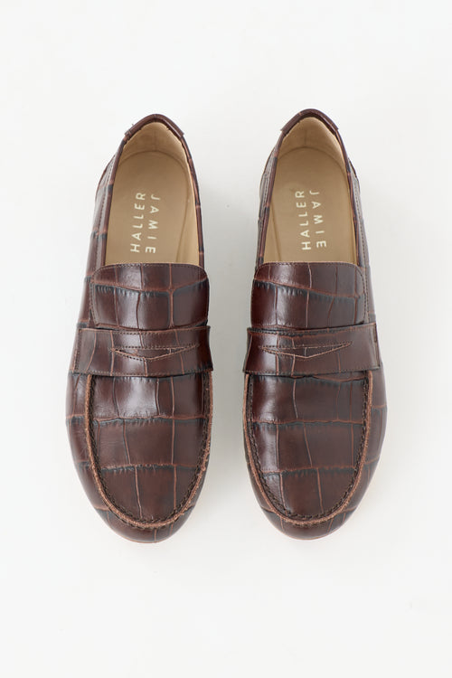 Jamie Haller Embossed Leather Loafer