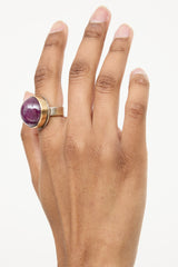 Jamie JosephSterling Silver 14K Yellow Gold Indian Ruby Ring