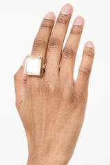 Jamie JosephSterling Silver 14K Yellow Gold Quartz Ring