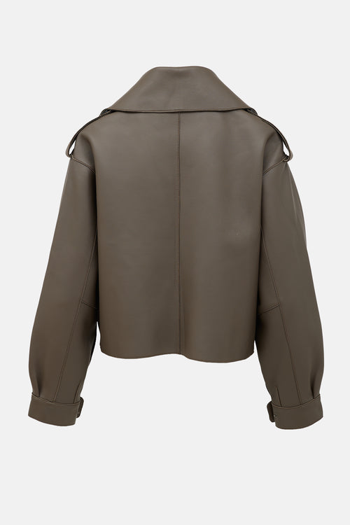 Jane & Tash Oversized Leather Jacket