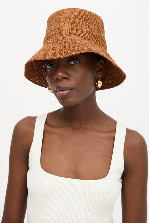 Janessa Leoné Raffia Felix Bucket Hat