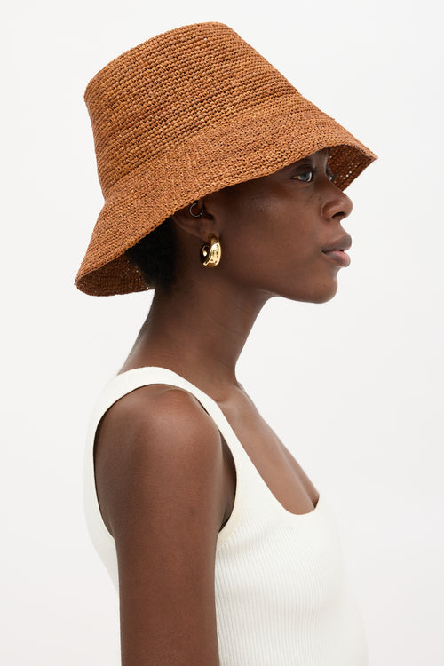 Janessa Leoné Raffia Felix Bucket Hat