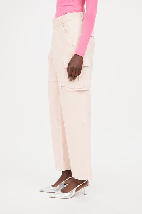 Jacquemus Pink Convertible Cargo Trouser