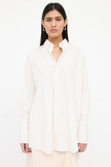 AMI Paris Striped Oversized Button Up Shirt