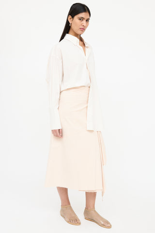 AMI Paris Striped Oversized Button Up Shirt